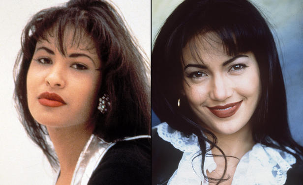Selena Quintannila and Jennifer Lopez